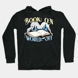 Reading Book On World Off Bookworm Reading Books Hoodie